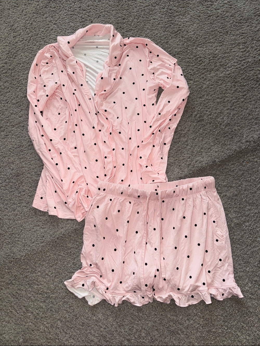 In my Jammers Pink Polka Dot Women's Pajama Set